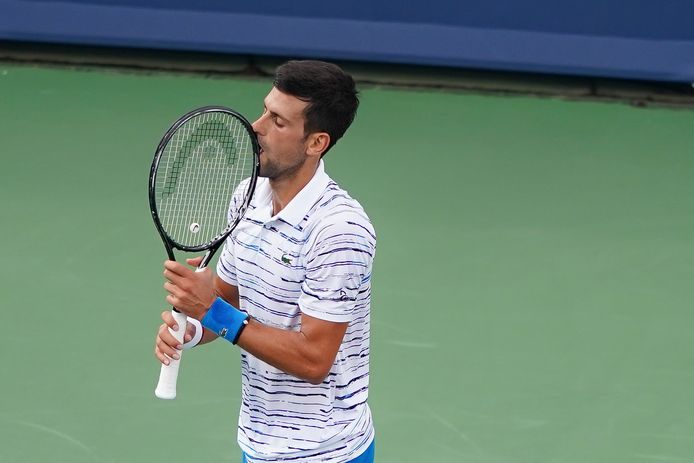 Teleurstelling bij Novak Djokovic in de halve finale van het masterstoernooi van Cincinnati tegen de Rus Daniil Medvedev.