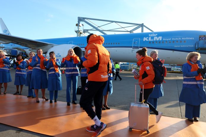De sporters die Nederland vertegenwoordigen op de winterspelen, zijn weer thuis.