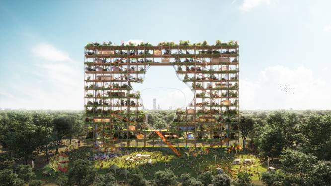 Zeven grote Van Gogh-torens van de baan, nu plan voor één gigantische tuintoren
