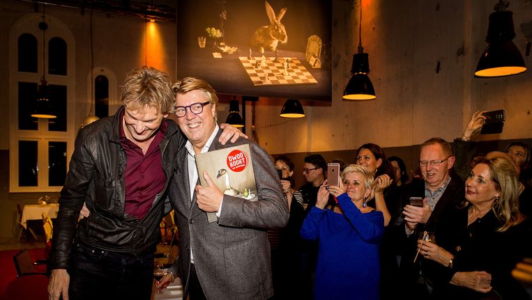 Matthijs van Nieuwkerk en Robert Kranenborg. Beeld ANP