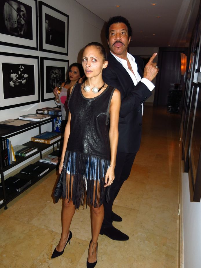 Nicole en haar vader Lionel Richie.