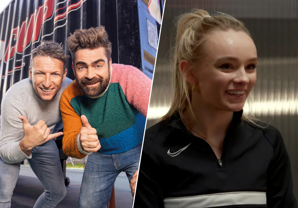 Pedro Elias strikt Amy, de dochter van Wesley Sonck, in ‘De container