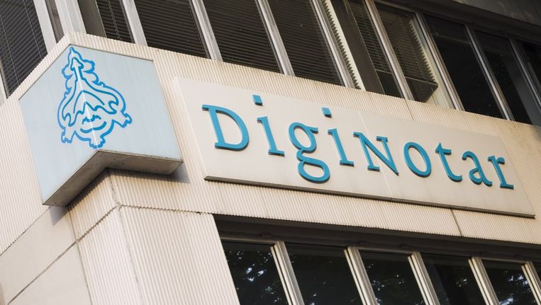 Het hoofdkantoor van het digitale beveiligingsbedrijf DigiNotar in Beverwijk. Beeld anp
