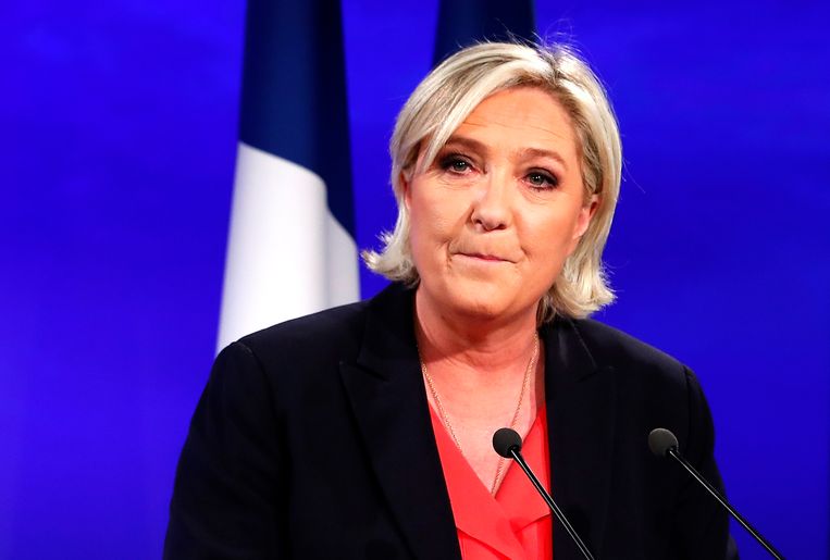  Front National-leidster Marine Le Pen. Beeld EPA