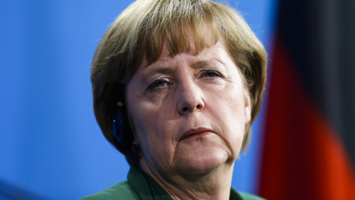 De Duitse bondskanselier Angela Merkel Beeld ap