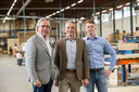 Drie generaties familie Rikken van verpakkingsfabriek Meilink in Borculo, met van jong naar oud: Eduard Rikken, Peter Rikken en Jacques Rikken.