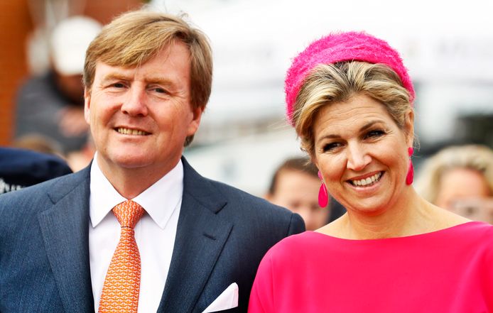 Koning Willem-Alexander en koningin Maxima vorig jaar in Urk voor een streekbezoek aan Noordoost Flevoland.