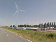 Een visualisatie van het toekomstige windpark Elzenburg-De Geer op de rand van Oss en Berghem.