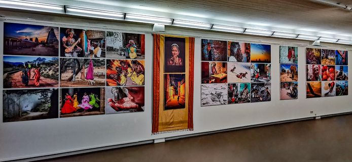 De tentoonstelling in het Cultuurcentrum toont 36 foto's uit de reizen van Henk 'Oochappan' naar Tamil Nadu (Zuid-India).