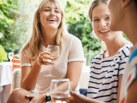 Wij Achterhoekers houden ons glas omhoog en lachen tegen elkaar, omdat we het samen goed hebben