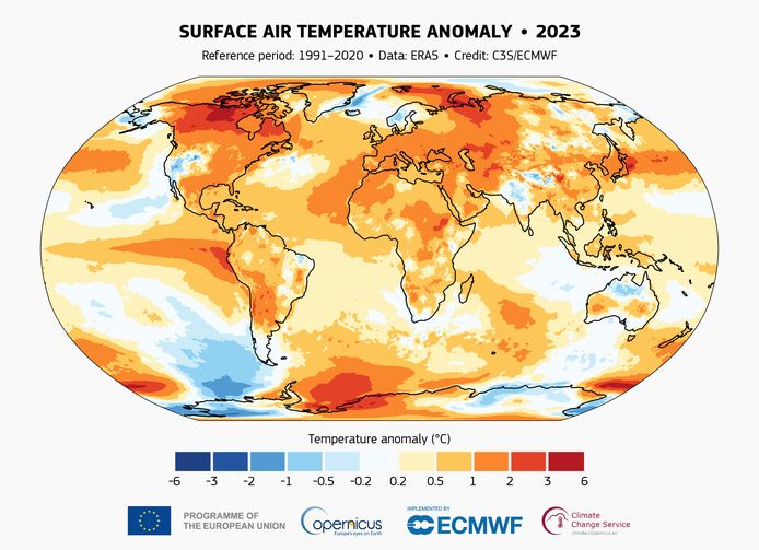 Was 2023 een recordjaar door de klimaatverandering?