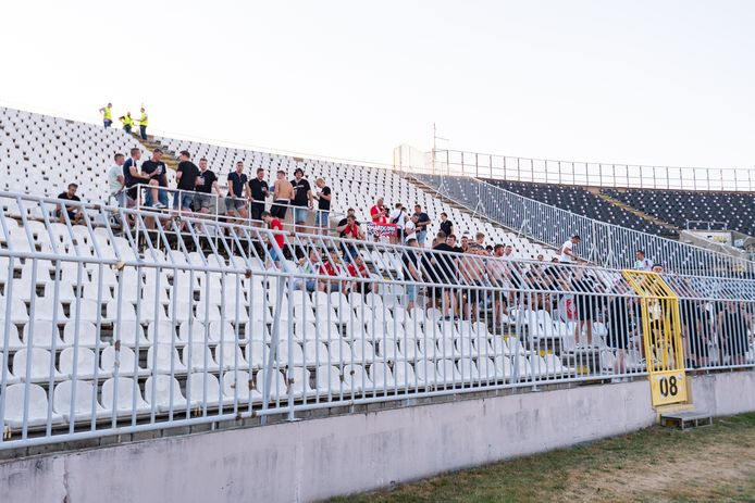Het uitvak in het Stadion Partizana. Foto ter illustratie.