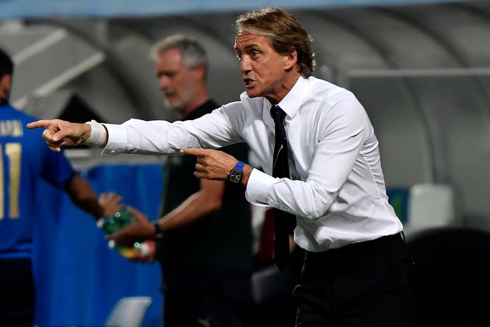 Roberto Mancini, bondscoach van Italië.