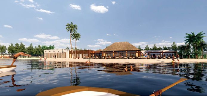 Impressies van het nieuwe hoofdgebouw voor vakantiepark Beekse Bergen.