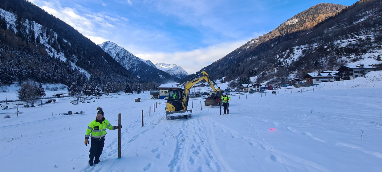 Sneeuw in Val di Sole. Beeld Twitter