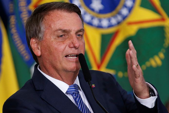 De Braziliaanse president Jair Bolsonaro.