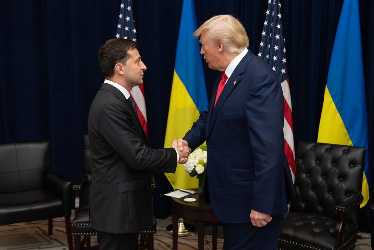 Trump en Zelenski Beeld EPA