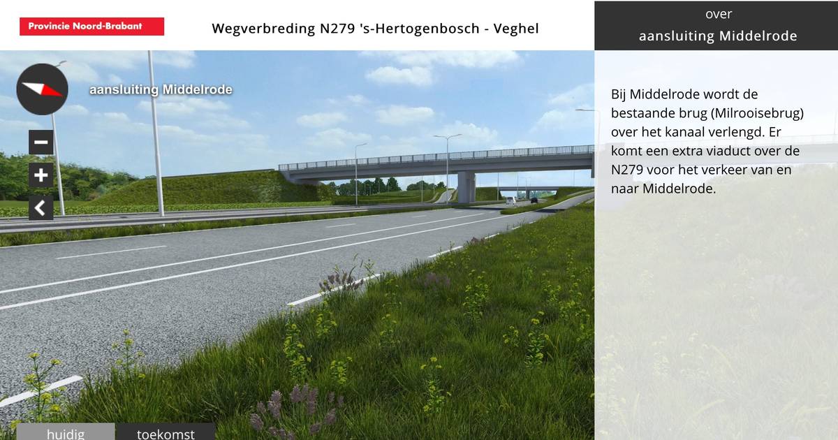 Milrooijsebrug over N279 bij Middelrode vanaf 4 april afgesloten | Sint-Michielsgestel