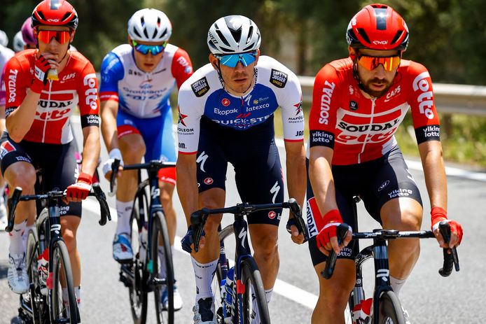 De Gendt reed vandaag een hele etappe aan de kop van het peloton.