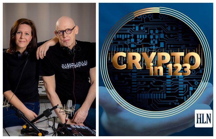 Kim Londers en Peter Hoogland maken een HLN-podcast over de cryptowereld.