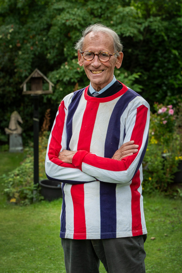 Cees Remmers in het shirt uit de jaren zestig