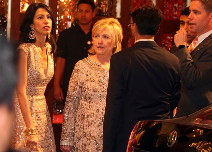 Hillary Clinton op de bruiloft van Isha Ambani en Anand Piramal