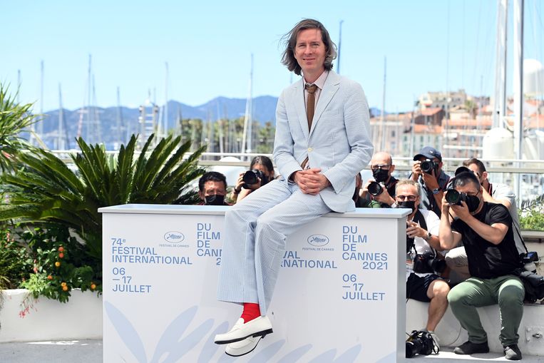 Regisseur Wes Anderson in Cannes, juli 2021. Beeld Getty Images