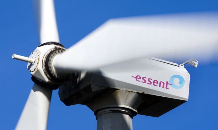 Essent-windpark Westermeerdijk, ten noorden van Urk aan het IJsselmeer.