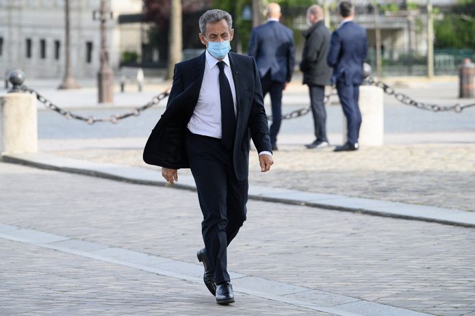 Nicolas Sarkozy in Parijs eerder dit jaar.