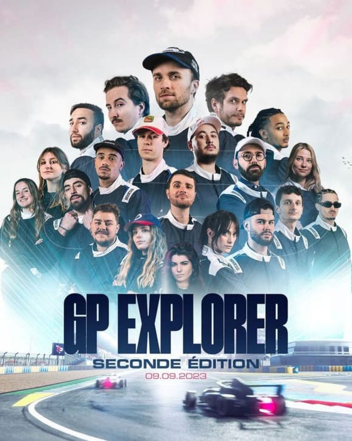 L’affiche officielle du GP Explorer 2 qui se tiendra le 9 septembre prochain au circuit du Mans.