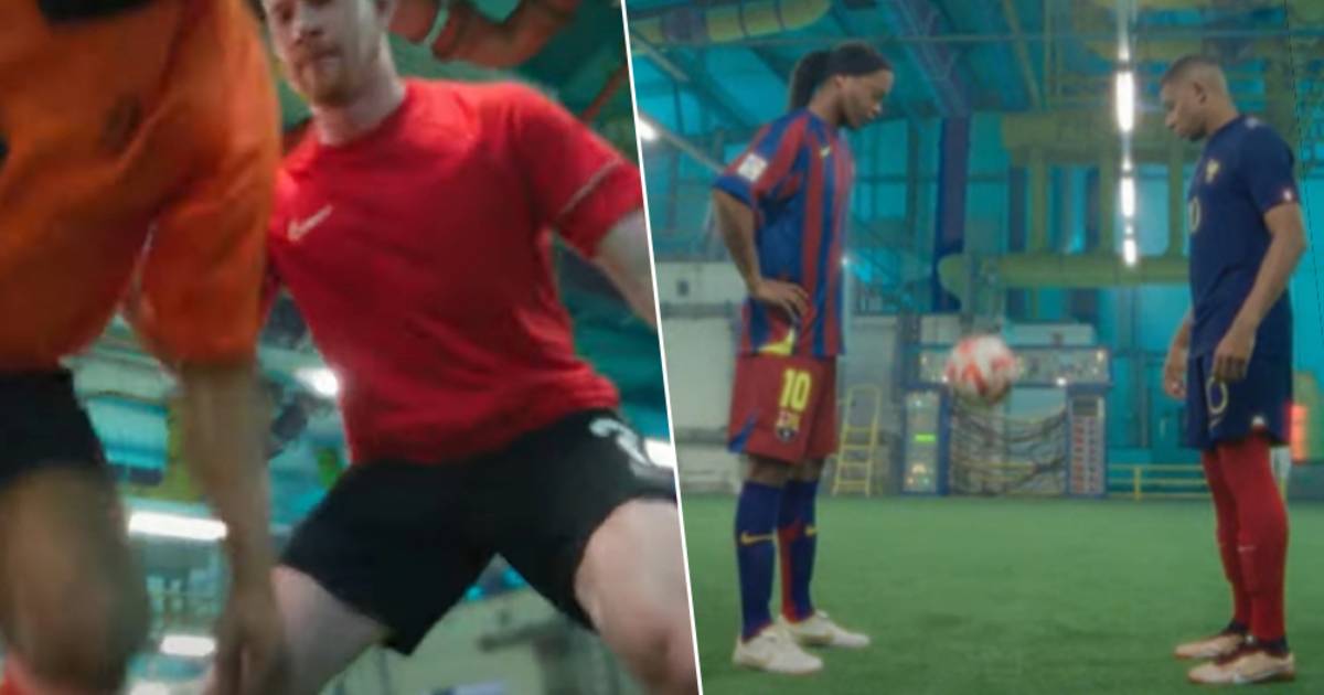 Grammatica amusement Bezwaar De Bruyne en Mbappé schitteren in Nike-reclame aan de zijde van oude  versies van Ronaldo, Ronaldinho en CR7 | Voetbal | hln.be