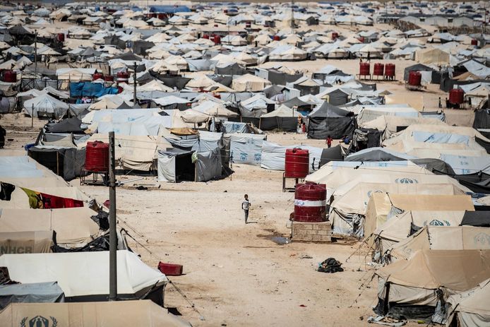 Al-Hol is het grootste Syrische vluchtelingenkamp. Er wonen 69.000 mensen, vooral vrouwen en kinderen.