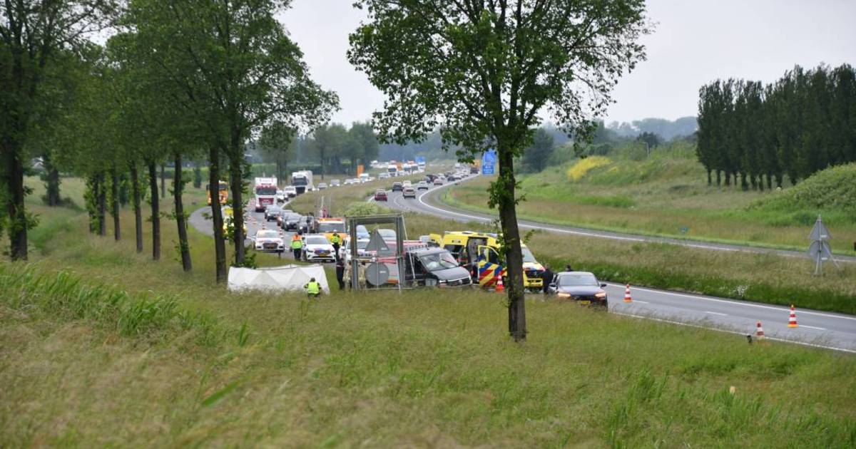 Bestuurder overleden bij ongeluk op A58 ter hoogte van Kapelle.