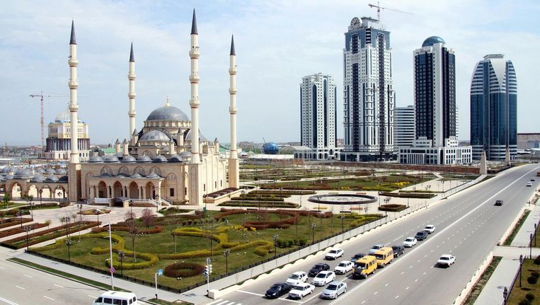De Tsjetsjeense hoofdstad Grozny. Beeld Getty