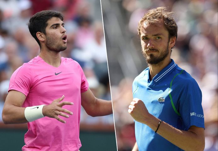Carlos Alcaraz et Daniil Medvedev