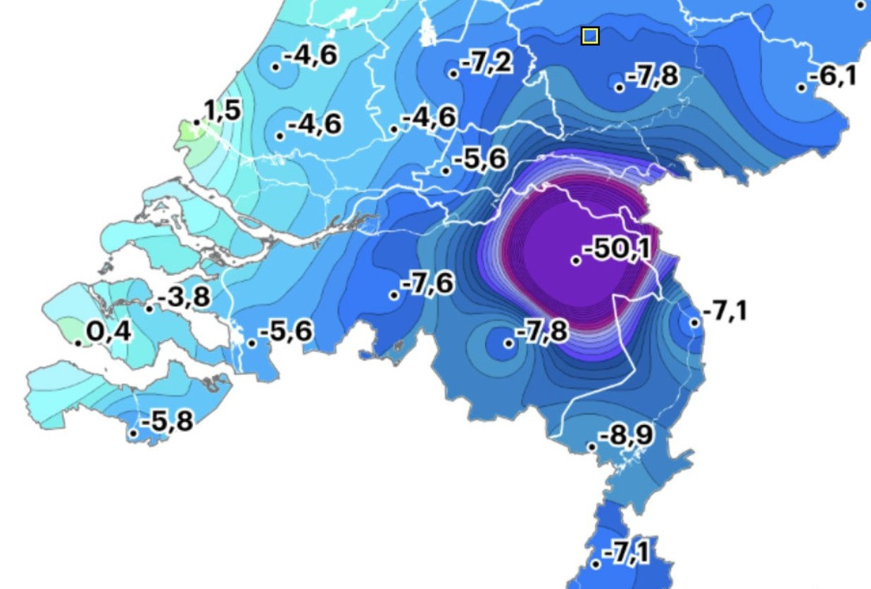 Siberische taferelen in Uden volgens Buienradar