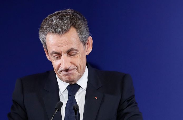 Oud-president Sarkozy.