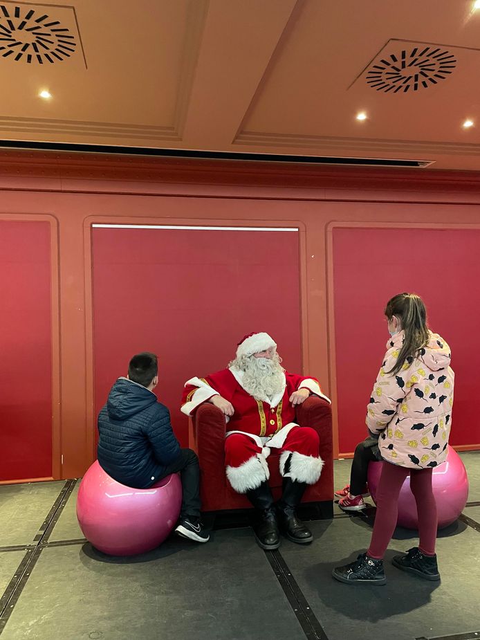 En dan het hoogtepunt: op bezoek bij de kerstman!