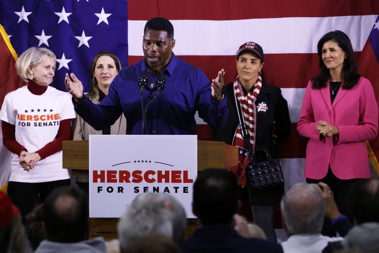 Republikeins kandidaat Herschel Walker. Beeld Getty Images