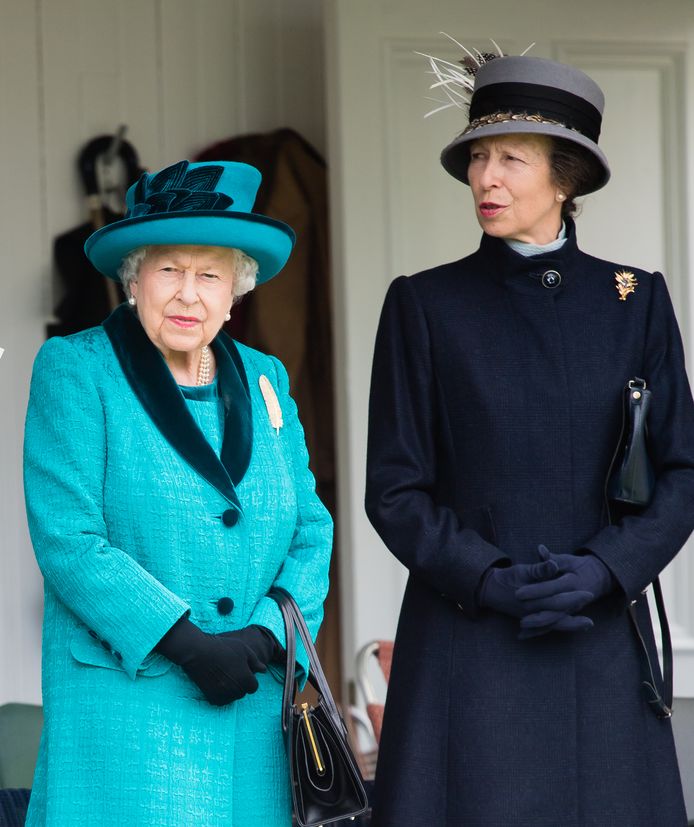 Queen Elizabeth II en Princess Anne