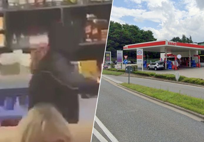 Twee gemaskerde mannen vielen vrijdagnacht het tankstation aan de Hasseltweg binnen.