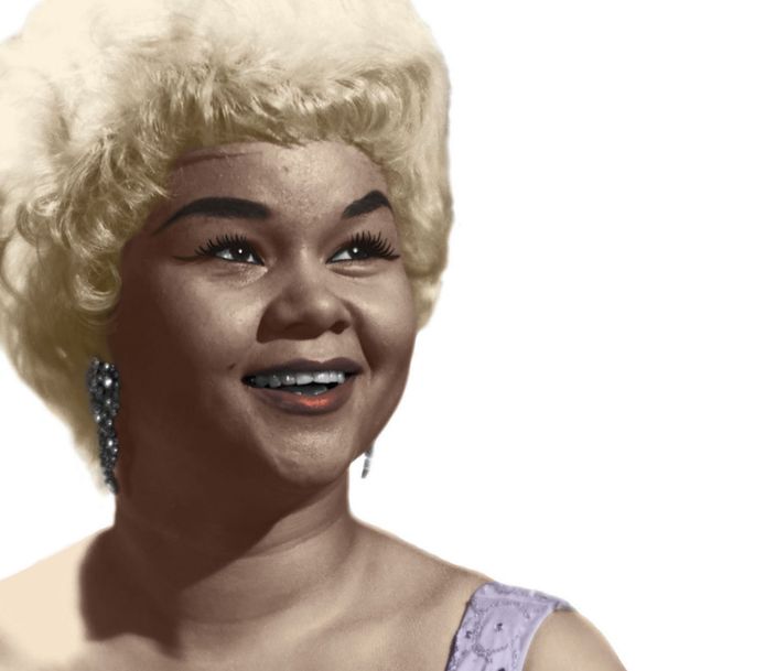 Archieffoto van Etta James, de Amerikaanse zangeres van het nummer ‘At last’ die in 2012 overleed.