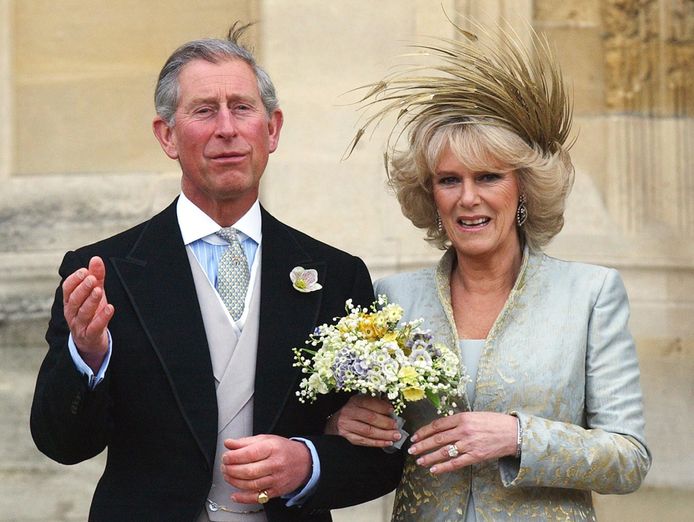Prins Charles en Camilla Parker Bowles trouwden in 2005.
