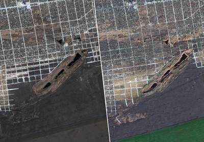 Satellietbeelden tonen dat aantal graven in door Russen bezette stad Marioepol aanzienlijk is toegenomen