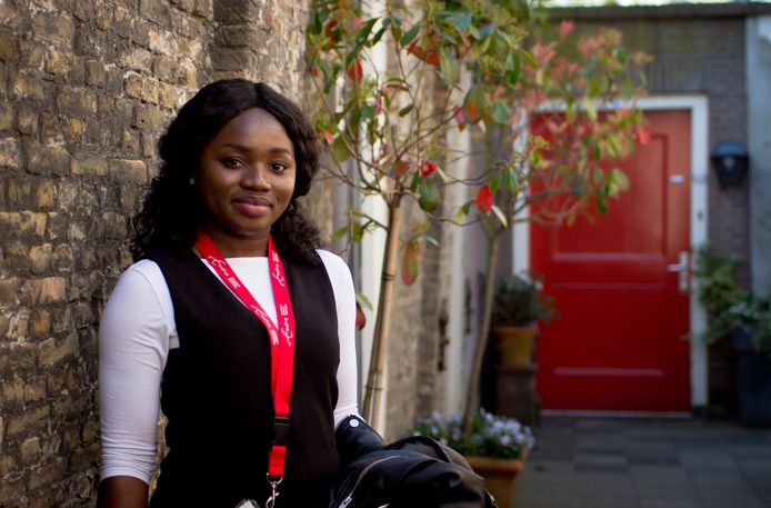 Studente Emmanuella Kwamee uit Ghana