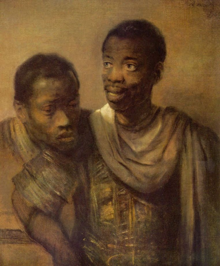 Rembrandt van Rijn, ‘Twee Afrikaanse mannen’, 1661. Beeld Museum het Mauritshuis, Den Haag