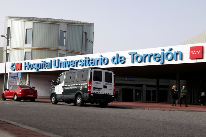 Het universiteitsziekenhuis van Torrejon in Madrid.