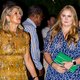 Máxima en Amalia dragen allebei een bekende jurk naar het huwelijksdiner