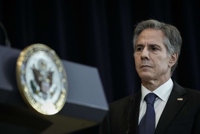 De Amerikaanse minister van Buitenlandse Zaken Antony Blinken.