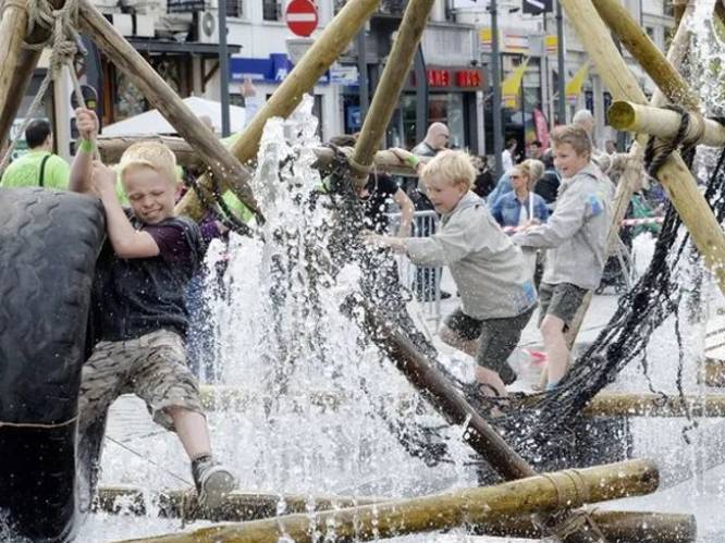 Een klimmuur, mega darts of Highland games: studenten Thomas More organiseren TurnOutdoor op Grote Markt